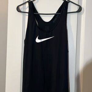 Nike Women's Black and White Tank Top